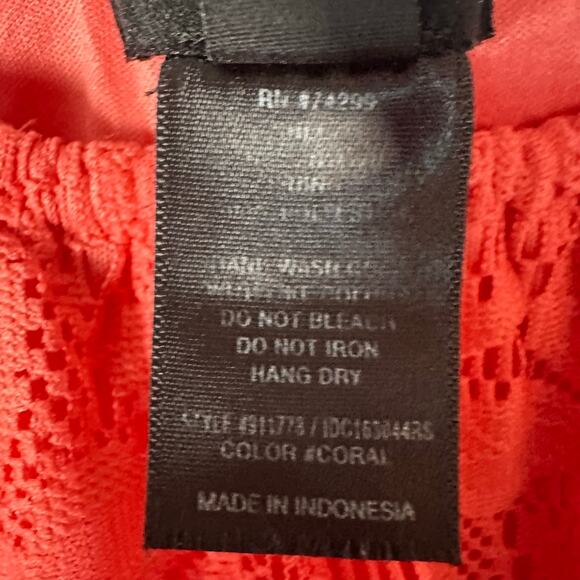 Enfocus woman mod lace short dress bell sleeve pink bohemian Whimsigoth plus Sz - Picture 6 of 9